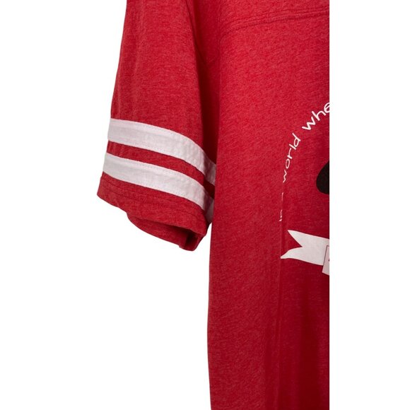 Pawtie Warriors Rescue Red Graphic T-Shirt w/White Striped Sleeves Womens Large - Picture 4 of 8